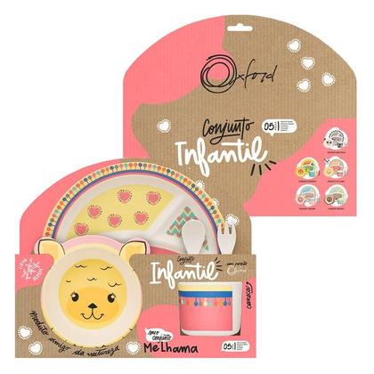 Imagem de Conjunto Para Refeição Infantil Oxford 5Pçs Me Lhama Jh6-140
