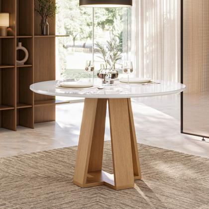 Imagem de Conjunto para Sala de Jantar 1 Mesa Redonda com 4 Cadeiras