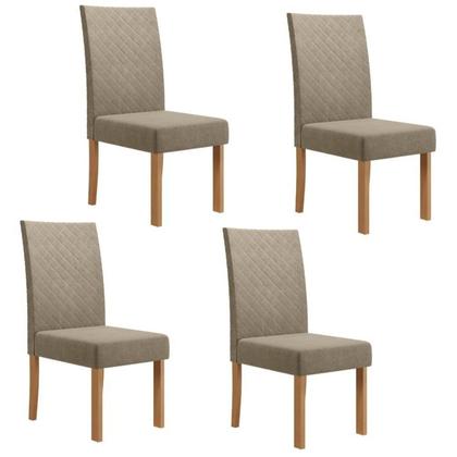 Imagem de Conjunto para Sala de Jantar 1 Mesa Redonda com 4 Cadeiras