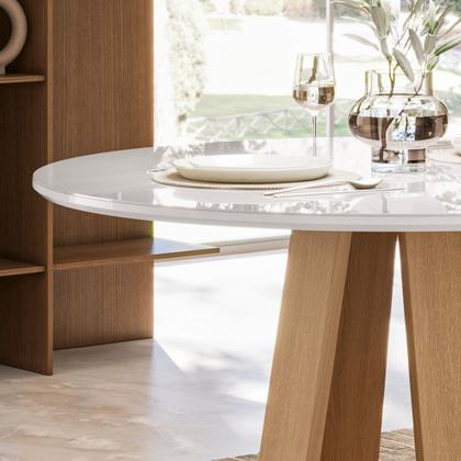 Imagem de Conjunto para Sala de Jantar 1 Mesa Redonda com 4 Cadeiras