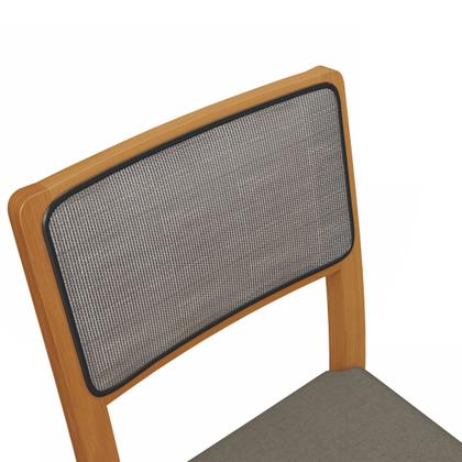 Imagem de Conjunto para Sala de Jantar 8 Lugares Madeira Maciça com Tampo Vidro/MDF Petra