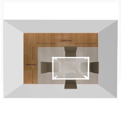 Imagem de Conjunto para Sala de Jantar com 4 Cadeiras Betina Champagne / Terracota / Off White