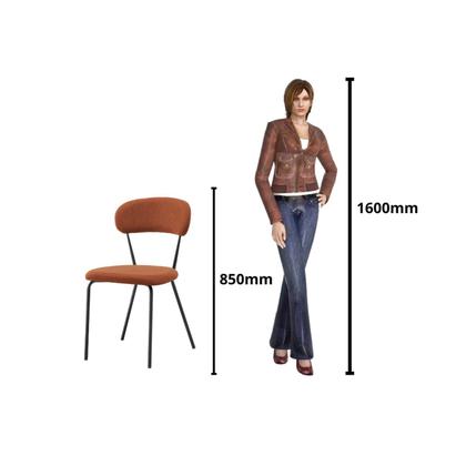 Imagem de Conjunto para Sala de Jantar com 6 Cadeiras Betina Champagne / Terracota / Off White