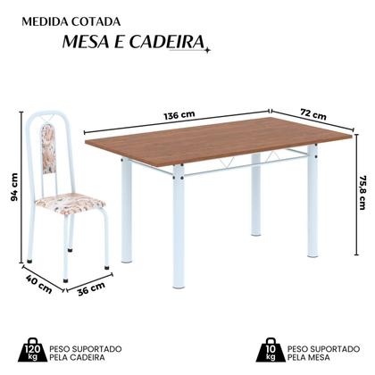 Imagem de Conjunto para Sala de Jantar com 6 Cadeiras Lívia