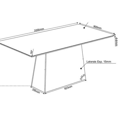 Imagem de Conjunto para Sala de Jantar com 8 Cadeiras Perpetua