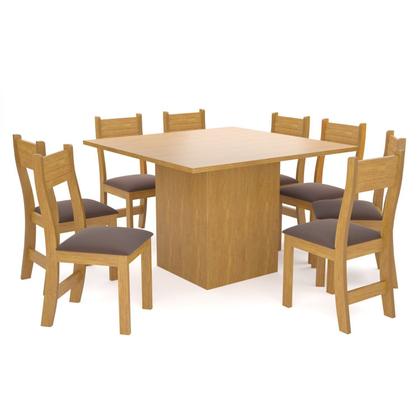 Imagem de Conjunto para Sala de Jantar com 8 Cadeiras Vibe