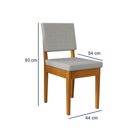 Imagem de Conjunto para Sala de Jantar Filadélfia Tampo Oval 170cm com 6 Cadeiras Madeira Maciça Miami