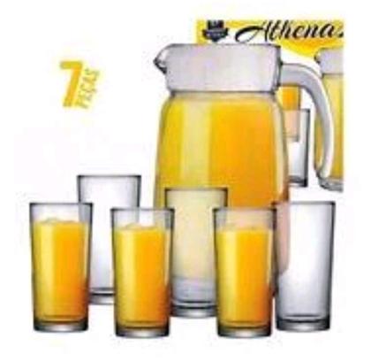 Imagem de Conjunto para suco Athenas com 7 peças.