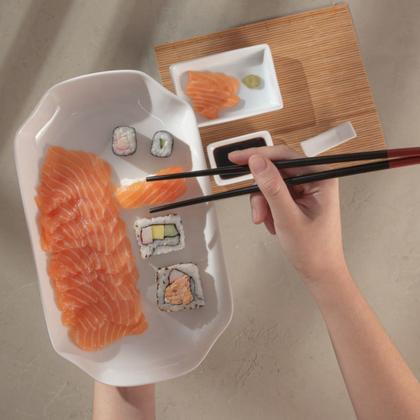 Imagem de Conjunto Para Sushi  Ceramica Kyoto 10 Peças Lyor 7250