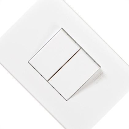 Imagem de Conjunto Peesa Alfa 1505C 1 Interruptor Simp.1 Paralelo Branco