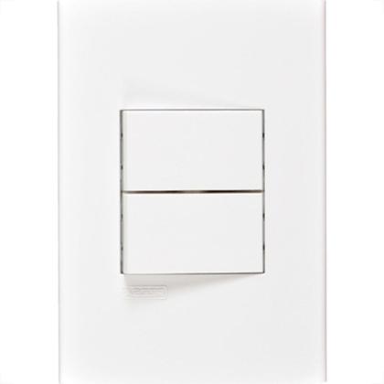 Imagem de Conjunto Peesa Alfa 1505C 1 Interruptor Simp.1 Paralelo Branco