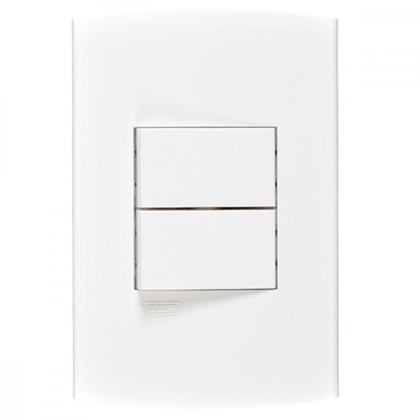 Imagem de Conjunto Peesa Alfa 1505C 1 Interruptor Simp.1 Paralelo Branco