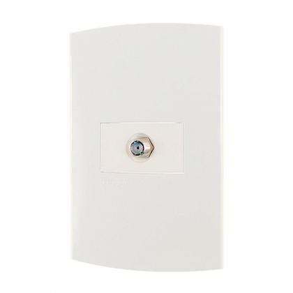 Imagem de Conjunto Peesa Alfa 1509 1Tomada P/Antena Branco