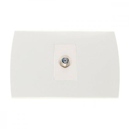 Imagem de Conjunto Peesa Alfa 1509 1Tomada P/Antena Branco