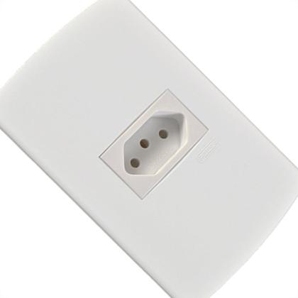 Imagem de Conjunto Peesa Alfa 1541 1Tomada 10A Branco