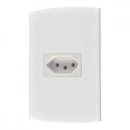 Imagem de Conjunto Peesa Alfa 1545 1Tomada 20A Branco