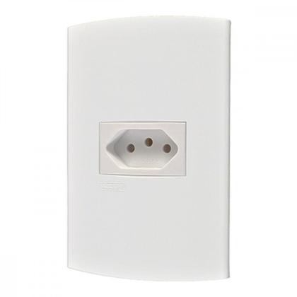 Imagem de Conjunto Peesa Alfa 1545 1Tomada 20A Branco