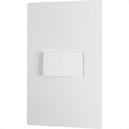 Imagem de Conjunto Peesa Una Max 1702A 1 Interruptor Simples Branco