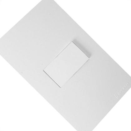 Imagem de Conjunto Peesa Una Max 1702A 1 Interruptor Simples Branco