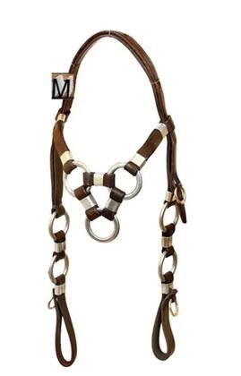 Imagem de Conjunto Peitoral E Cabeçada De Argola Para Cavalo Traia