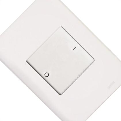 Imagem de Conjunto Perlex Aros 4X2 Branco Com Placa(1Bipolar 16A) 7306