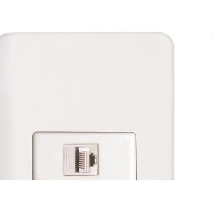 Imagem de Conjunto Perlex Aros 4X2 Branco Com Placa(1Tomada Rj45) 7364