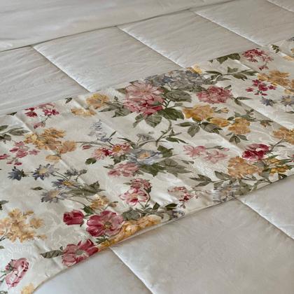 Imagem de Conjunto Peseira Xale Cama Com 2 Almofadas Cheias