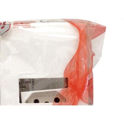 Imagem de Conjunto Pial Plus 4X2 Branco Com Placa(1Tomada 20A) 615081