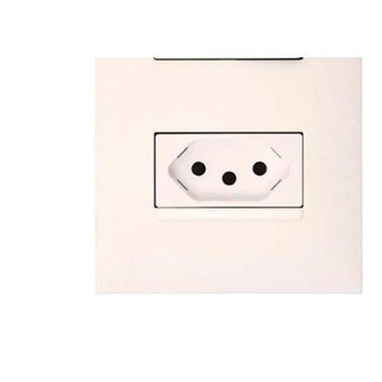 Imagem de Conjunto Pial Plus+ Branco 1 Simp+1Tomada 10A 074Bc