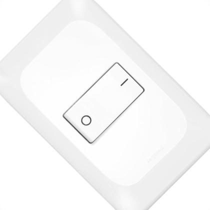 Imagem de Conjunto Pial Pop 4X2 Branco Com Placa (1Bipolar) Lgx010B