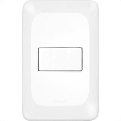 Imagem de Conjunto Pial Pop 4X2 Branco Com Placa (1Campainha) Lgx040