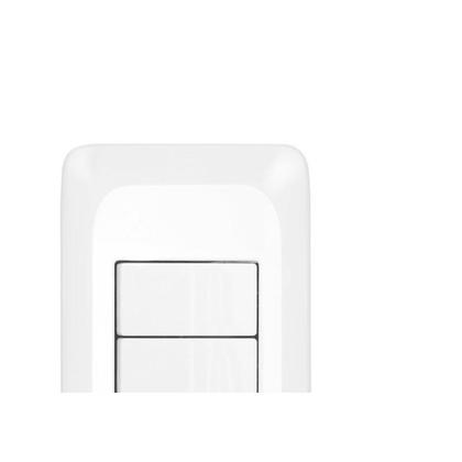 Imagem de Conjunto Pial Pop 4X2 Branco Com Placa (1Simples+1Paralelo) Lgx102