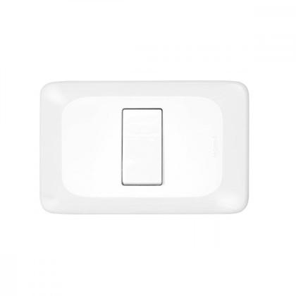 Imagem de Conjunto Pial Pop 4X2 Branco Com Placa (1Tomada 20A) Lgx03020