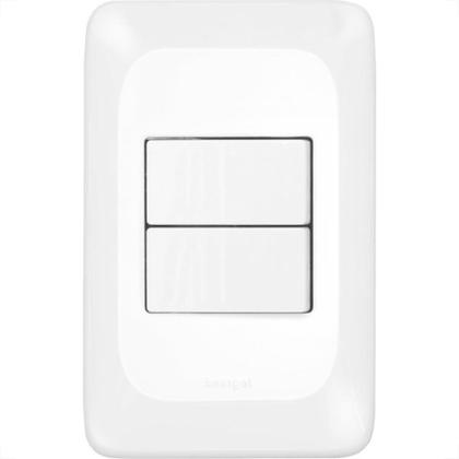 Imagem de Conjunto Pial Pop 4X2 Branco Com Placa (2Paralelo) Lgx202