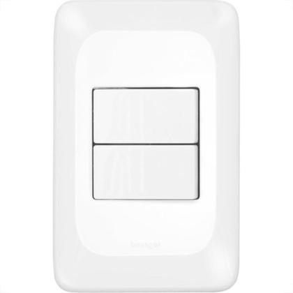 Imagem de Conjunto Pial Pop 4X2 Branco Com Placa (2Simples) Lgx101
