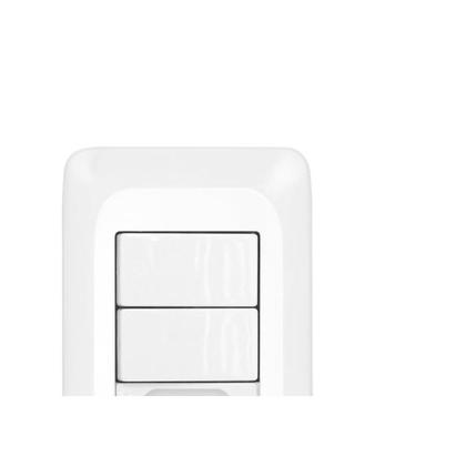 Imagem de Conjunto Pial Pop 4X2 Branco Com Placa (2Simples+Tomada 10A) Lgx113