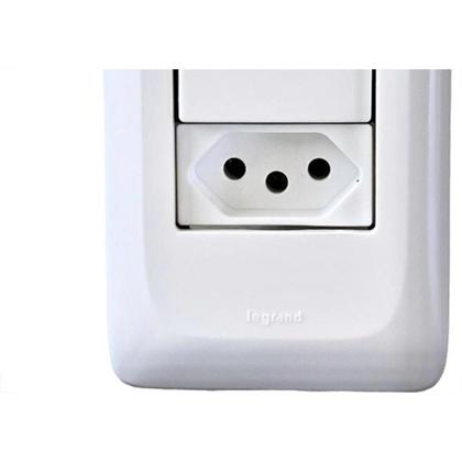 Imagem de Conjunto Pial Pop Modulo Com Placa 4X2 - 1 Paralelo+Tomada 2P+T. - 10A.