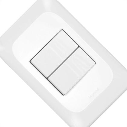 Imagem de Conjunto Pial Pop Modulo Com Placa 4X2 - 1 Simples+1 Paralelo 10A.