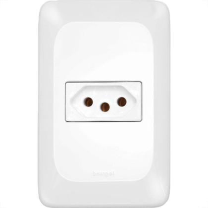 Imagem de Conjunto Pial Pop Modulo Com Placa 4X2 - 1 Tomada 2P+T. 20A.