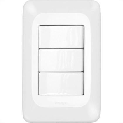 Imagem de Conjunto Pial Pop Modulo Com Placa 4X2 - 3 Paralelos 10A.