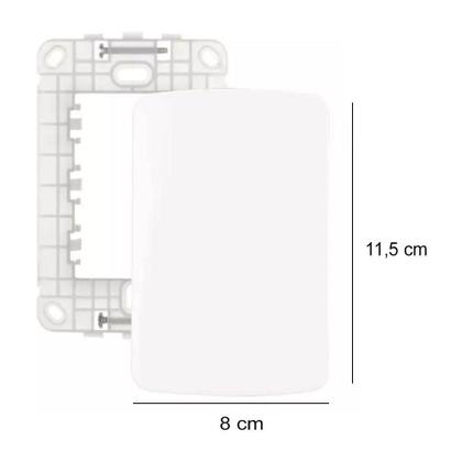 Imagem de Conjunto Placa 4x2 Cega Com Suporte Margirius Linha B3