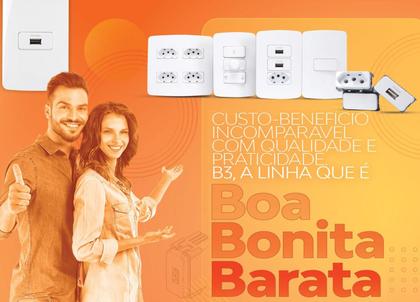 Imagem de Conjunto Placa 4x2 Cega Com Suporte Margirius Linha B3
