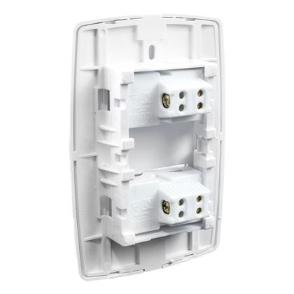 Imagem de Conjunto Placa Espelho 4x2 com 2 Interruptores Simples 10A 250V Slim Ilumi 8018
