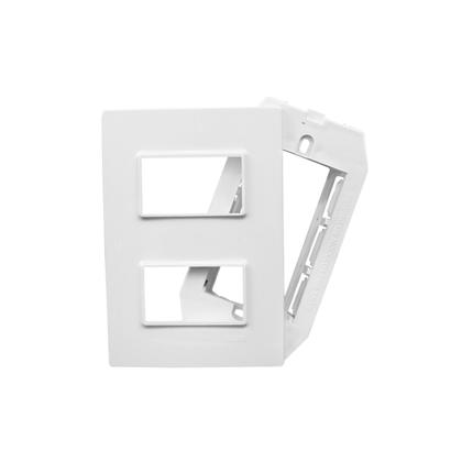 Imagem de Conjunto Placa Espelho 4x2 com 2 Interruptores Simples 10A 250V~ Vivaz Ilumi - 7818