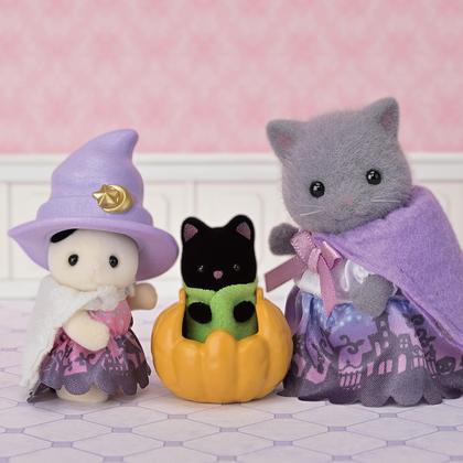 Conjunto Playset Calico Critters para Festa de Halloween - Kit