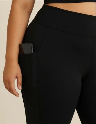 Imagem de Conjunto Plus Size Academia Top E Calça Sem Transparência