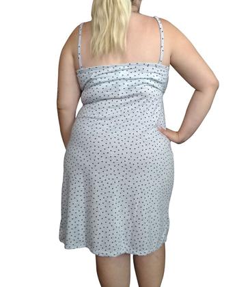 Imagem de Conjunto Plus Size Linda Gestante Camisola de Alcinha Coração com Robe Pós Parto