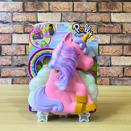 Imagem de Conjunto Polly Pocket Micro Salão Unicórnio Arco Iris HKV51