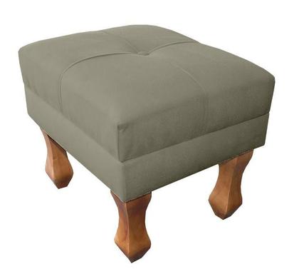 Imagem de Conjunto Poltrona + Apoio Para Pés Puff Para Recepção - Suede - Sv Decor