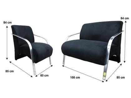 Conjunto Poltronas Braço Alumínio Classic Super Confortável - Alpoim Imagem de Conjunto Poltronas Braço Alumínio Classic Super Confortável